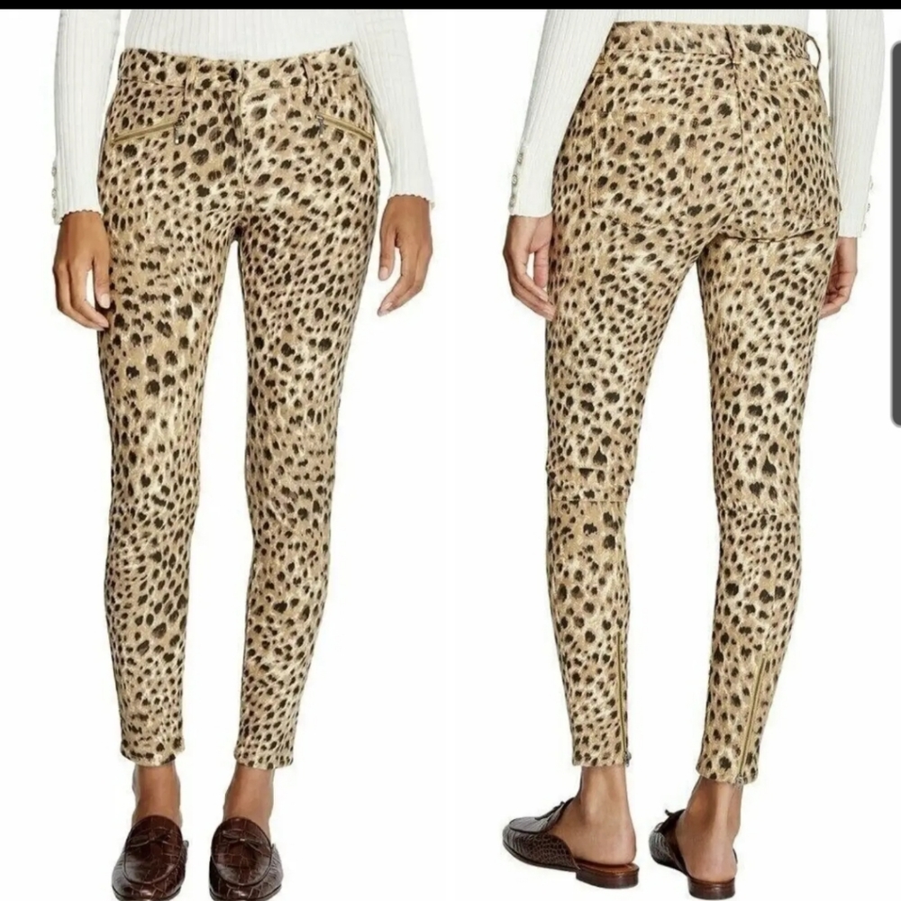 NWOT J. McLaughlin Baxter Safari Skinny Women's Jeans in Leopard Print Size 6